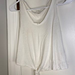 Knot Front Crop Tank Top